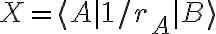 X=\langle A|1/r_A|B\rangle