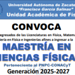 Maestría en Ciencias Físicas