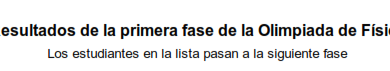 Preselectivo Olimpiada Estatal de Física 2026